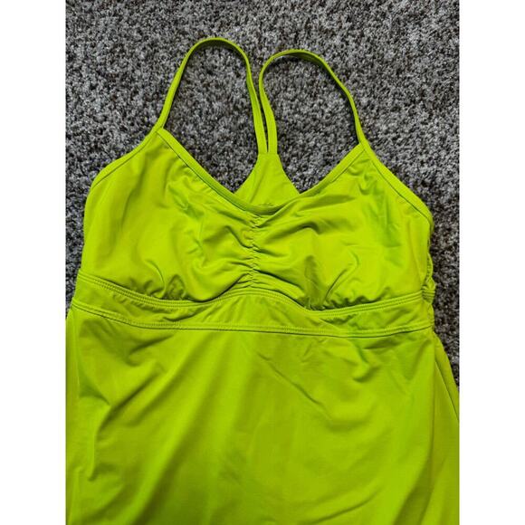 ATHLETA women's swim/tankini top, size M, Yellow/green - Picture 3 of 8